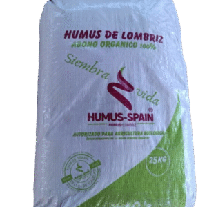 Humus de lombriz solido enriquecido, saco de 25kg (40L)